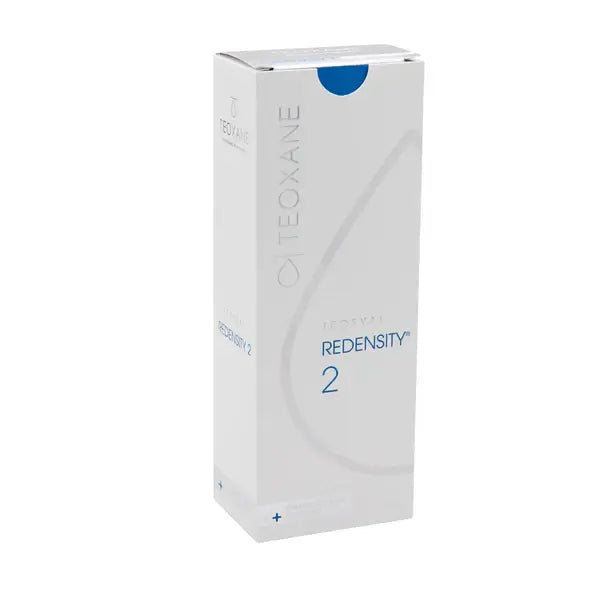 Teosyal PureSense Redensity 2 dermal filler box for treating wrinkles and deep lines, high quality, original product.